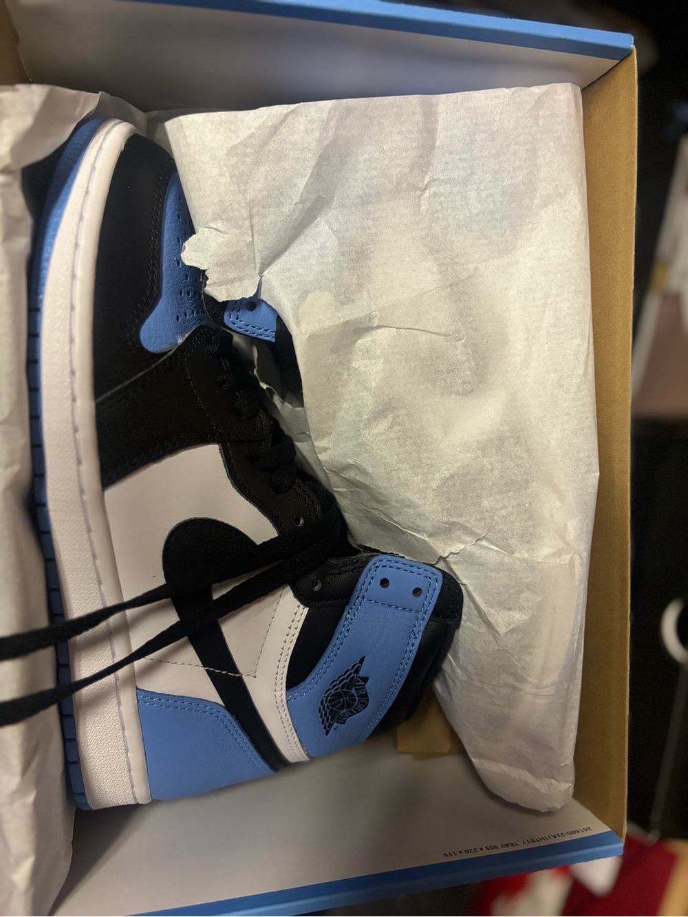 Nike Air Jordan 1 High Black/University Blue/White